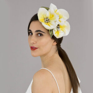 Persephone - Ivory Floral Headpiece - Image 2