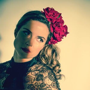 Ava - Red rose headpiece - Image 2