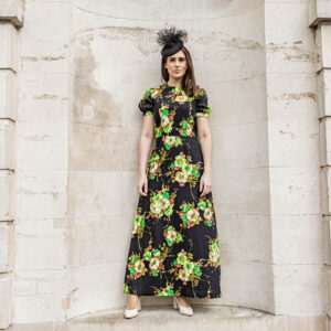 Sasha in black - spotty tulle cocktail hat - Image 5