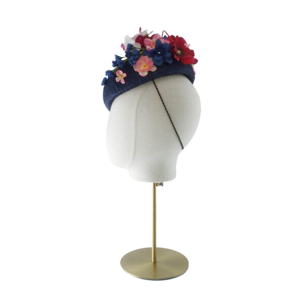 Carla beret in navy - Image 4